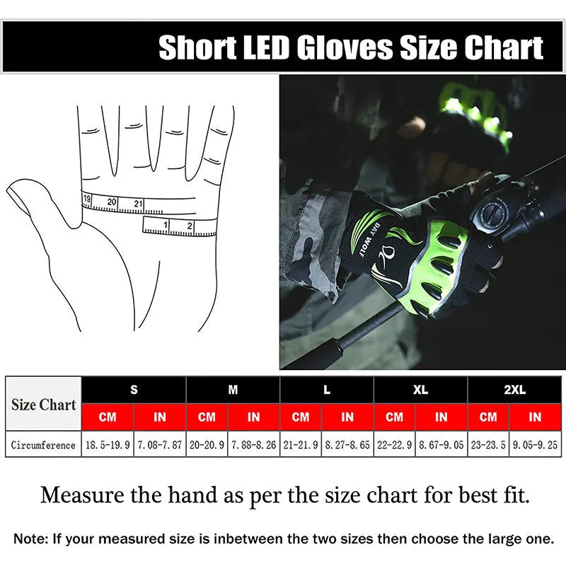 Fingerless non-slip leather cycling gloves black green half finger design for men and women