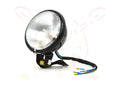 Retro yellow glass headlight with metal housing, 12V 35W, far near fog light for GM CG125 GN125, black and yellow or black and white.