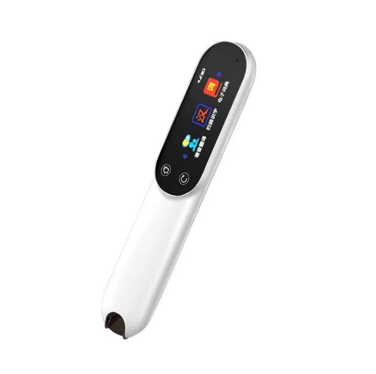 Pearl white smart scanning pen with 16GB storage and WiFi for English textbook translation