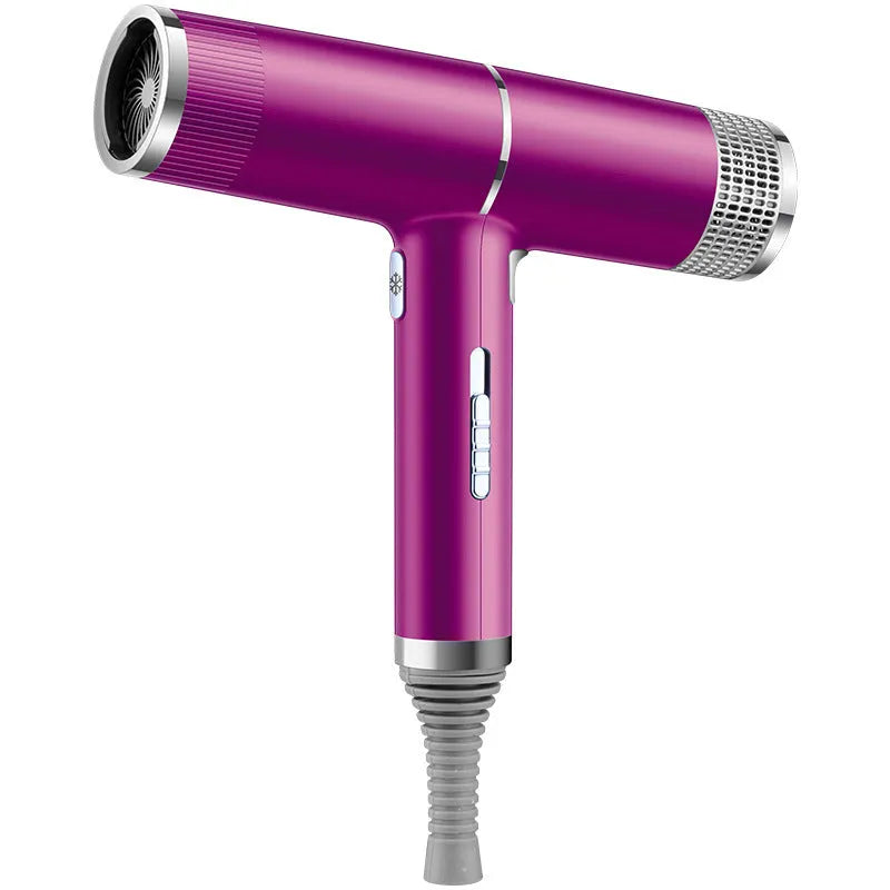 Household hair dryer 1200W-1599W, 220V, with negative ion, hot/cold air, three speed gears, seven colours, set and disperse tuyere.