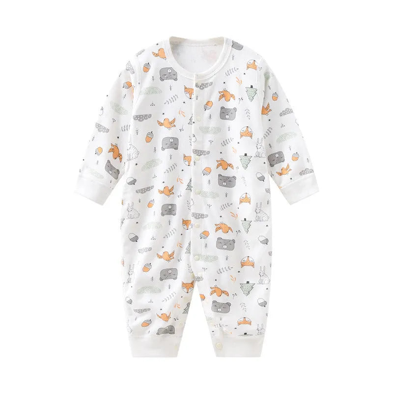 100% combed cotton baby one-piece romper in various colour designs for heights 59cm to 90cm