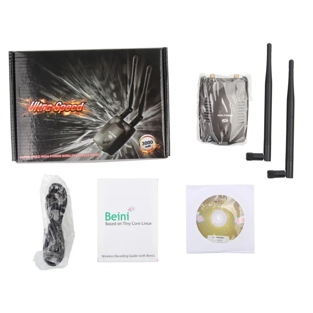 3070L Chipset Wi-Fi Network Card Remote 802.11n 150Mbps Wireless USB Adapter Black USB 2.0 for Desktop Laptop PC Computers Networking