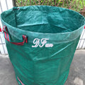 Green PP garden leaf bag for collecting fallen leaves and plant waste in various sizes