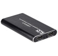 Black HDMI video capture card with USB3.0, 4K input, 1080P 60FPS capture, ITE chip.