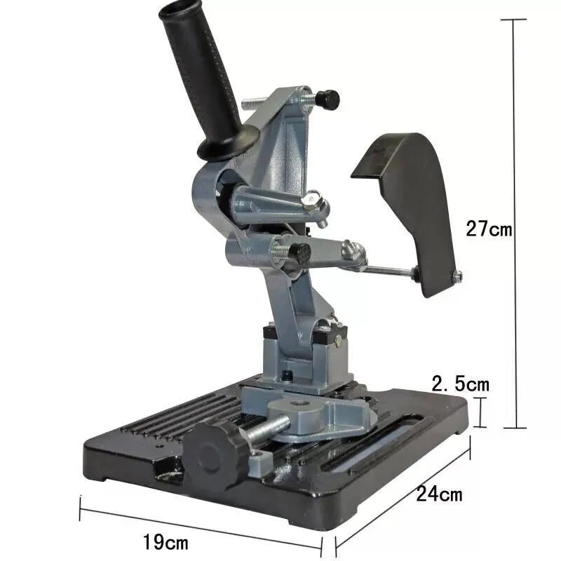 Alloy angle grinder mounting bracket with 125mm length and single tooth design