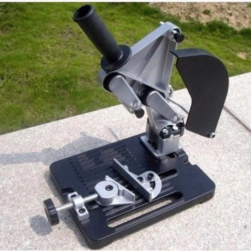 Alloy angle grinder mounting bracket with 125mm length and single tooth design