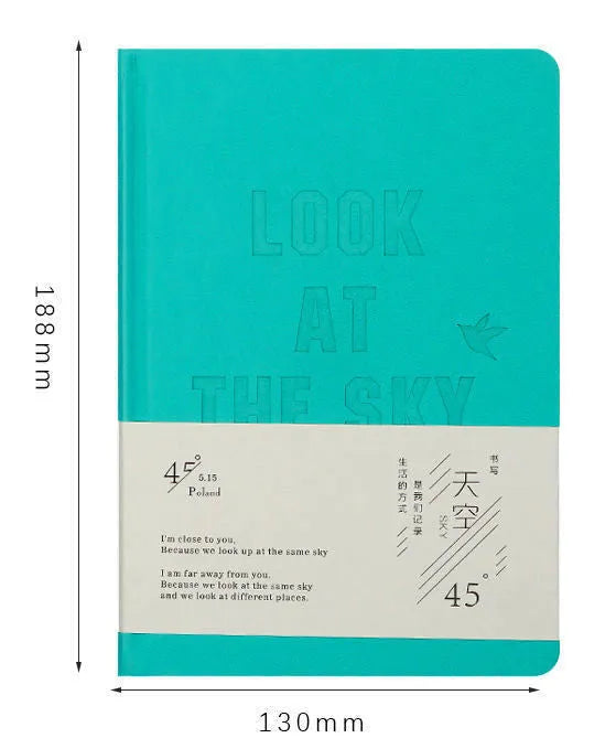 A5 hardcover notebook with butterfly-themed bronzed decoration and colour interior pages