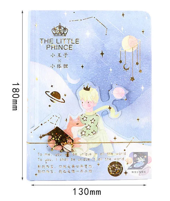 A5 hardcover notebook with butterfly-themed bronzed decoration and colour interior pages