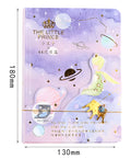 A5 hardcover notebook with butterfly-themed bronzed decoration and colour interior pages