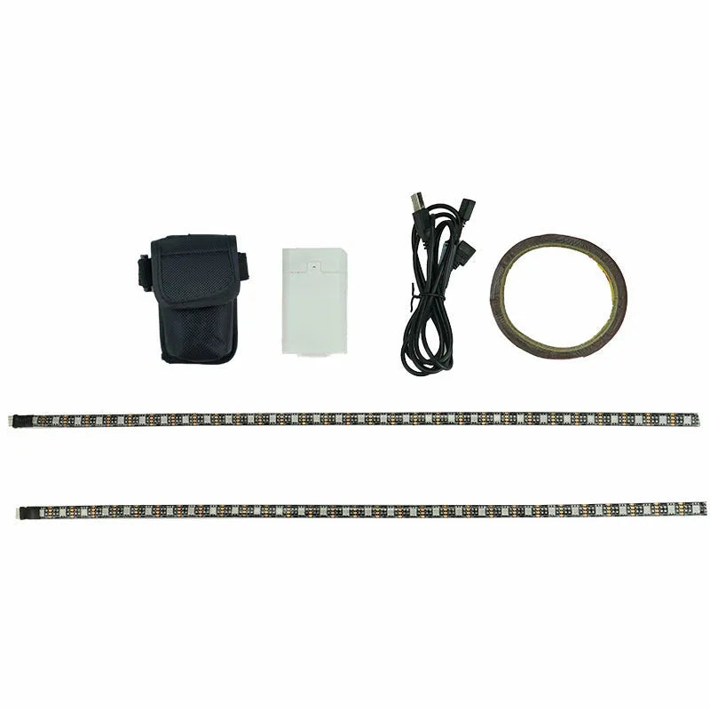 LED strip light for electric scooter and skateboard, colourful, 304 stainless steel, multi-mode waterproof night safety lamp