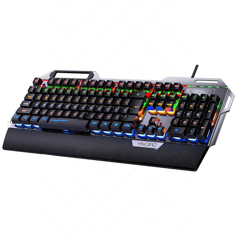 Silver Carving K100 metal mechanical keyboard 108 keys black colour with wired USB cable