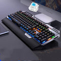 Silver Carving K100 metal mechanical keyboard 108 keys black colour with wired USB cable