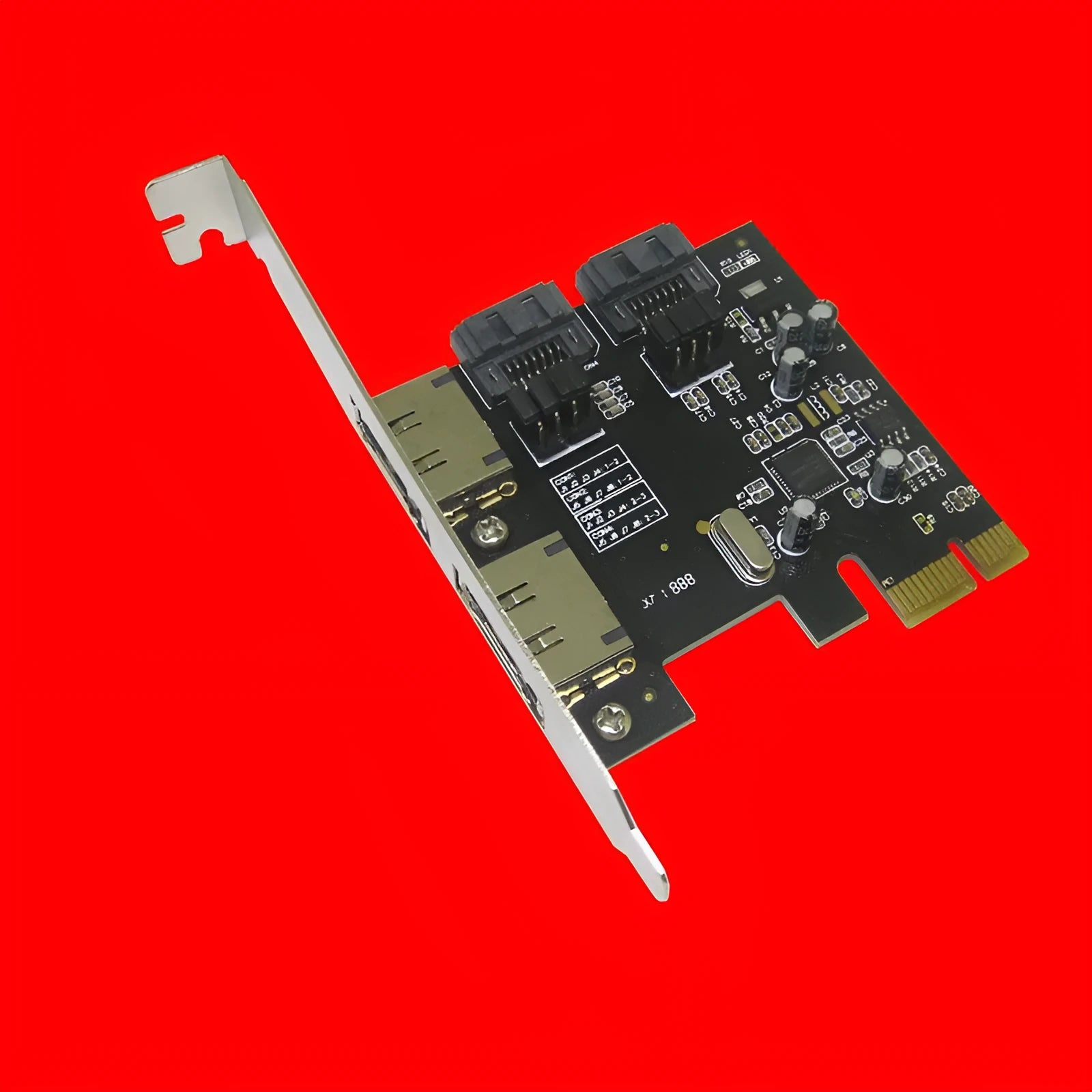Desktop PCI-E SATA 3.0 expansion card with ASM1061 chip and multiple port connections