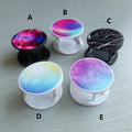 Folding mobile phone holder showing five colour options and thermal transfer aluminium sheet style