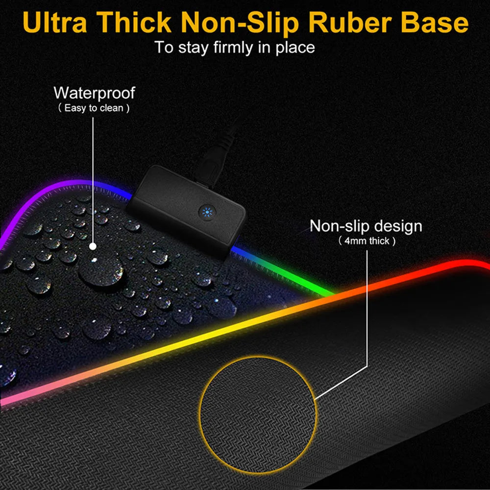 Sailor Moon non-slip desk mat with natural rubber backing and fine cloth surface, available in multiple sizes.