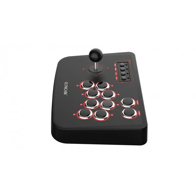 Black wired arcade fighting stick gamepad with 2.5m USB cable for PS4 PS3 Switch PC