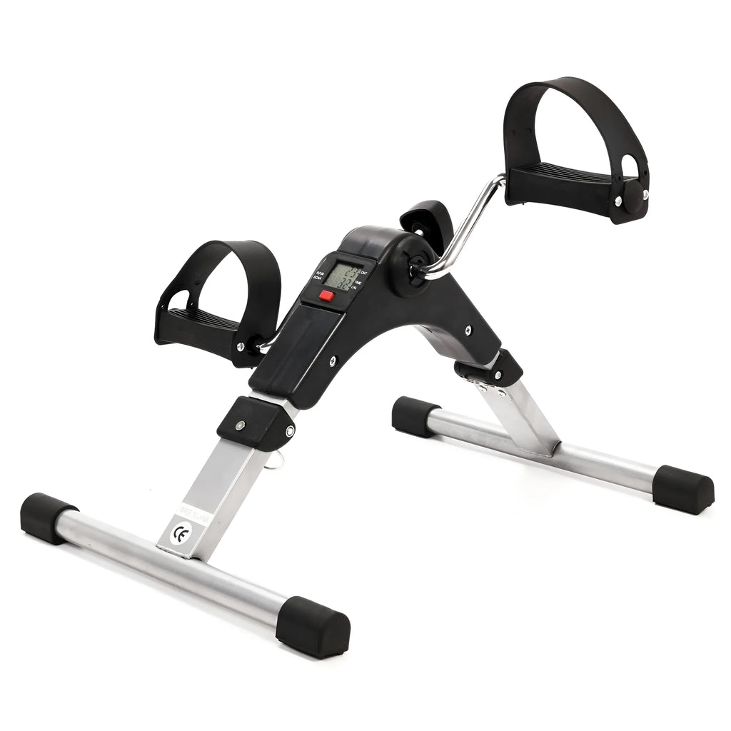 Folding fitness pedal stepper exercise machine with LCD display and adjustable resistance in as-shown colour