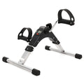 Folding fitness pedal stepper exercise machine with LCD display and adjustable resistance in as-shown colour