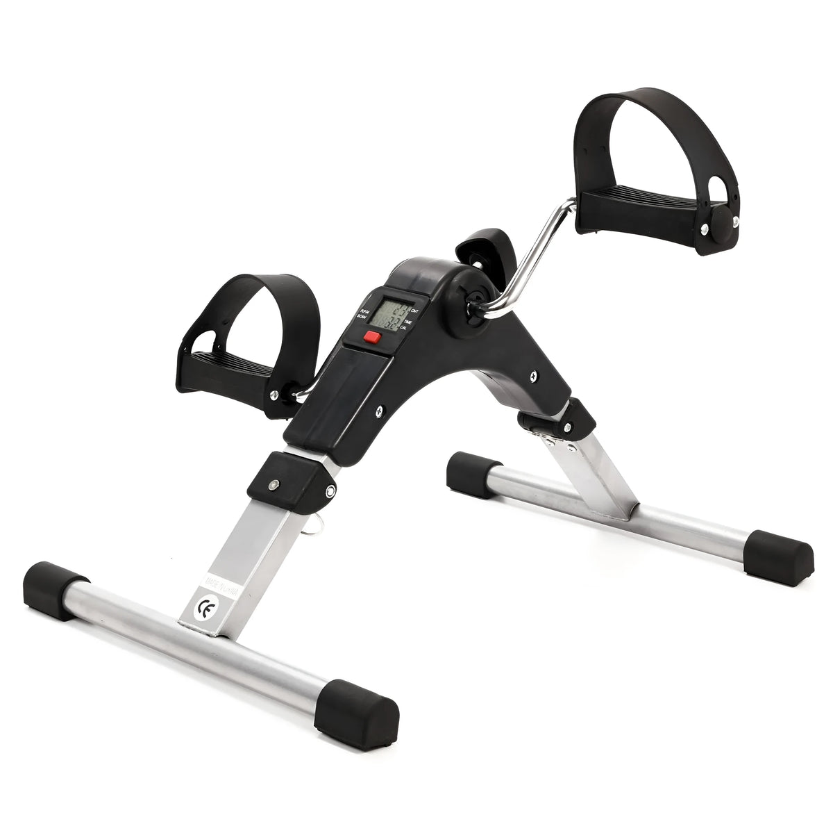 Folding fitness pedal stepper exercise machine with LCD display and adjustable resistance in as-shown colour