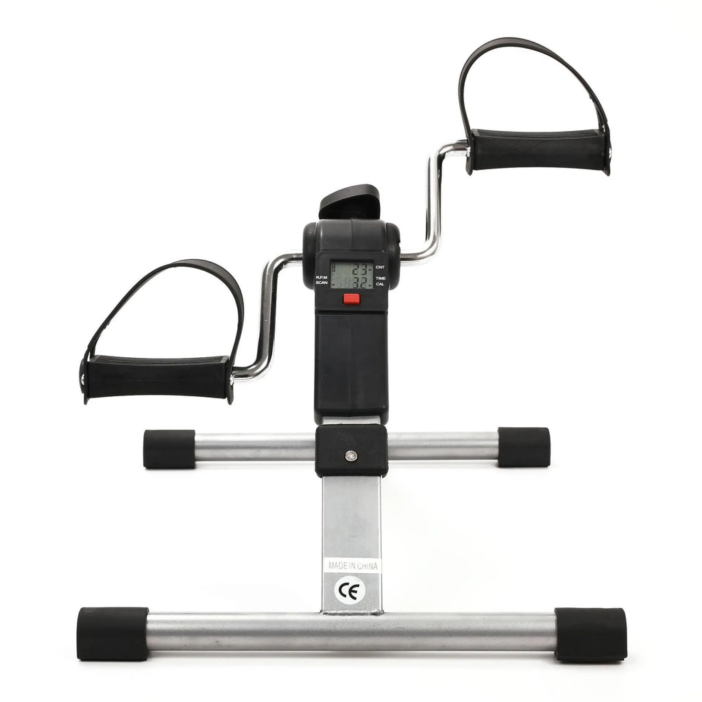 Folding fitness pedal stepper exercise machine with LCD display and adjustable resistance in as-shown colour