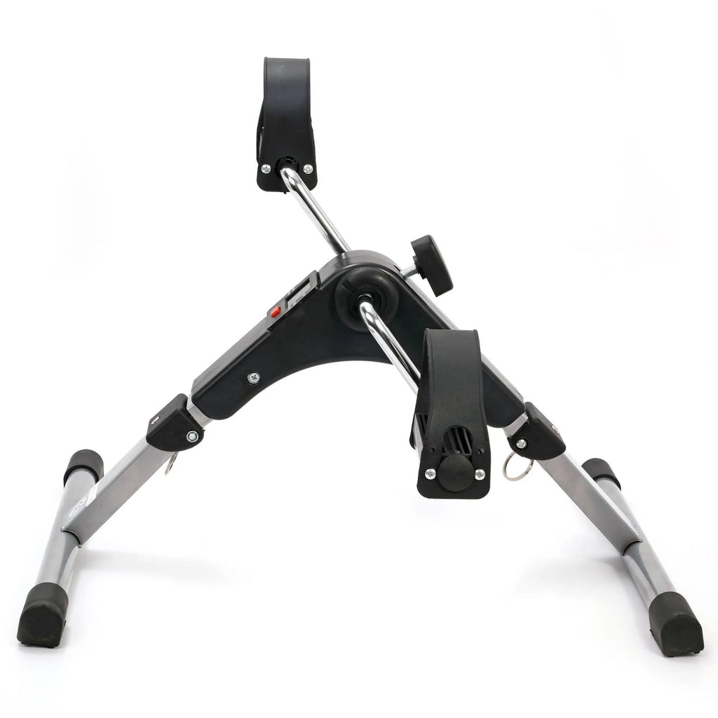 Folding fitness pedal stepper exercise machine with LCD display and adjustable resistance in as-shown colour
