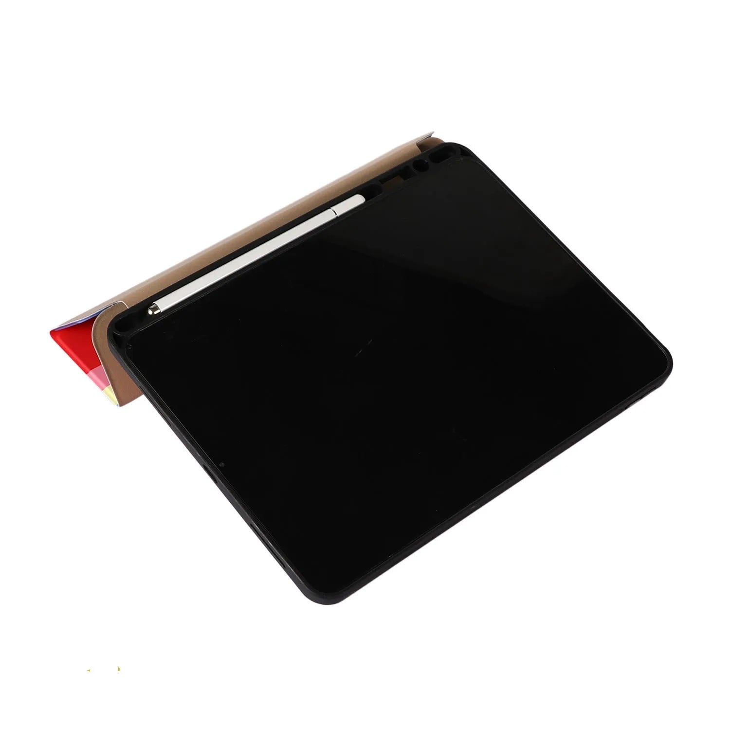 Tablet case in blue with tri-fold cover and pen slot for iPad 10.2 inch