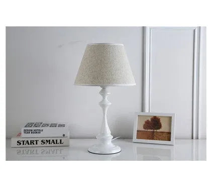 Wooden room light lamp USB table LED decorative lighting with dimmer switch in white finish 14x14x33 cm