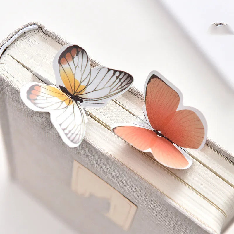 Flat butterfly paper bookmark from Japan and South Korea, 13.5cm long, for gifting.