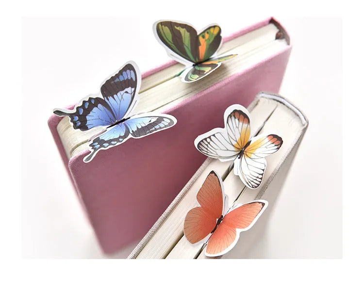 Flat butterfly paper bookmark from Japan and South Korea, 13.5cm long, for gifting.