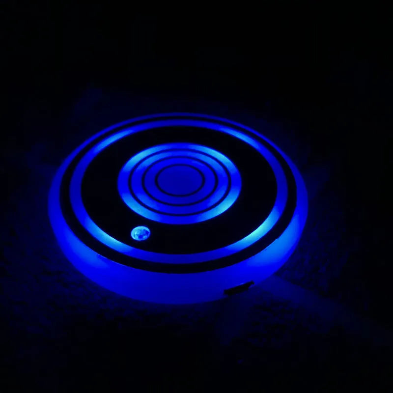 Di Shun LED luminous acrylic water coaster 68mm diameter with glowing edge in colour style 1