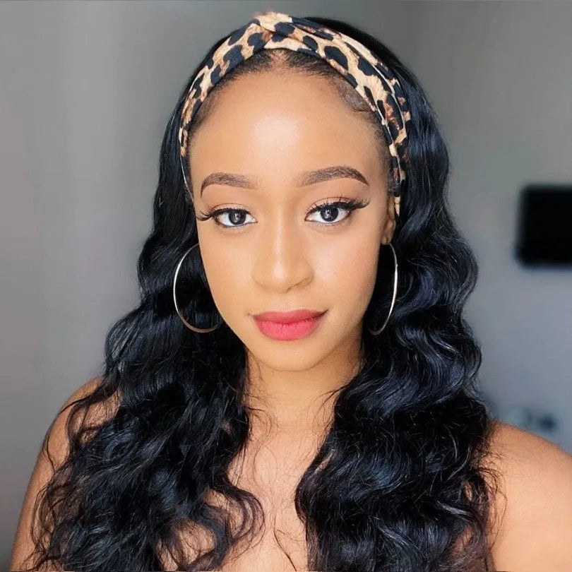 Human hair body wave lace wig in 1B natural colour, 8-26 inch length, 150% density full hand hook