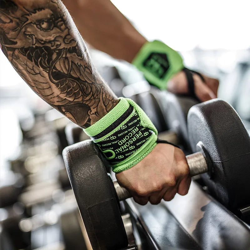 Fitness wristband made from non-woven fabric for weightlifting bench press anti-sprain support, 45cm length