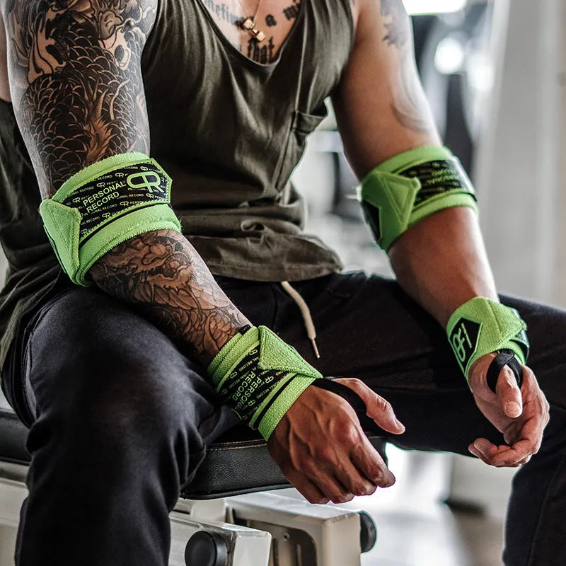Fitness wristband made from non-woven fabric for weightlifting bench press anti-sprain support, 45cm length