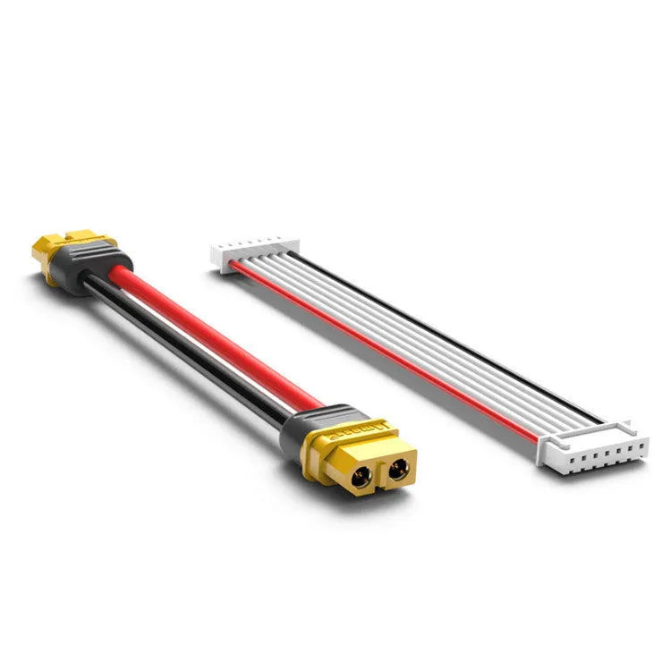 Grey aluminium parallel charging board for Astor model aircraft batteries with bullet connectors