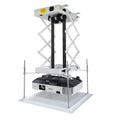 Electric projector lifting hanger with wireless remote control and ultra-thin chassis