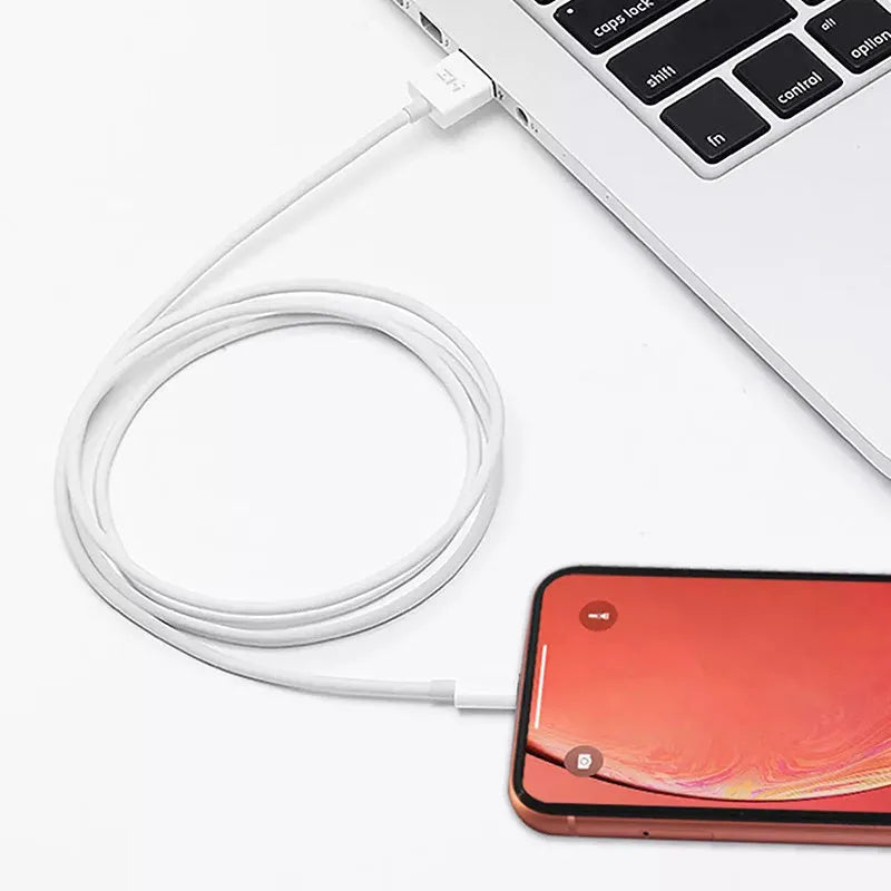 White Apple MFi-certified Lightning to USB charging cable 1 metre length for iPhone