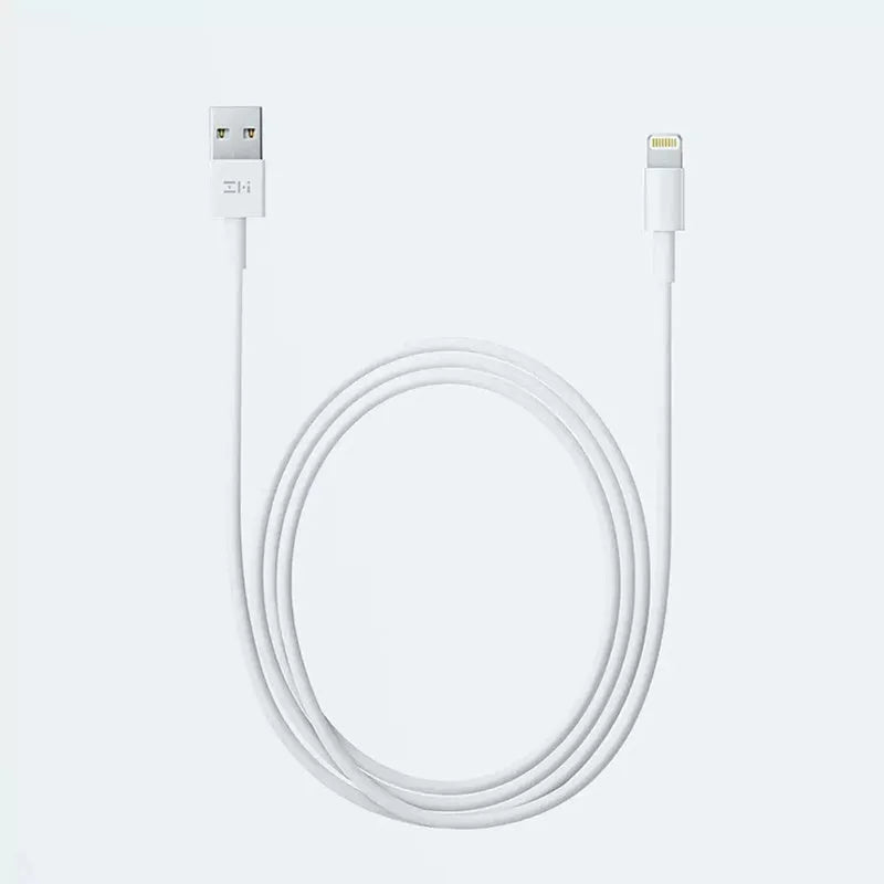White Apple MFi-certified Lightning to USB charging cable 1 metre length for iPhone
