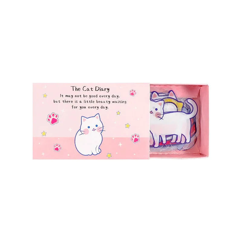 Korean Ins Wind Box 20-piece stationery sticker set showing Butter Rabbit, Cute Duck, Liao Mao Ji cat and Spring Outing Bear designs