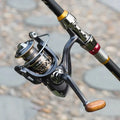 Full metal spinning reel with 13 bearings, 5.5:1 gear ratio and 100 metres of fishing line included