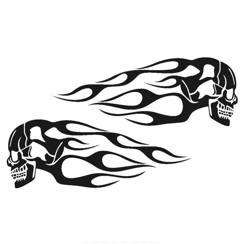 General Motors motorcycle sticker in PVC, 18x10cm, strong adhesion, black colour