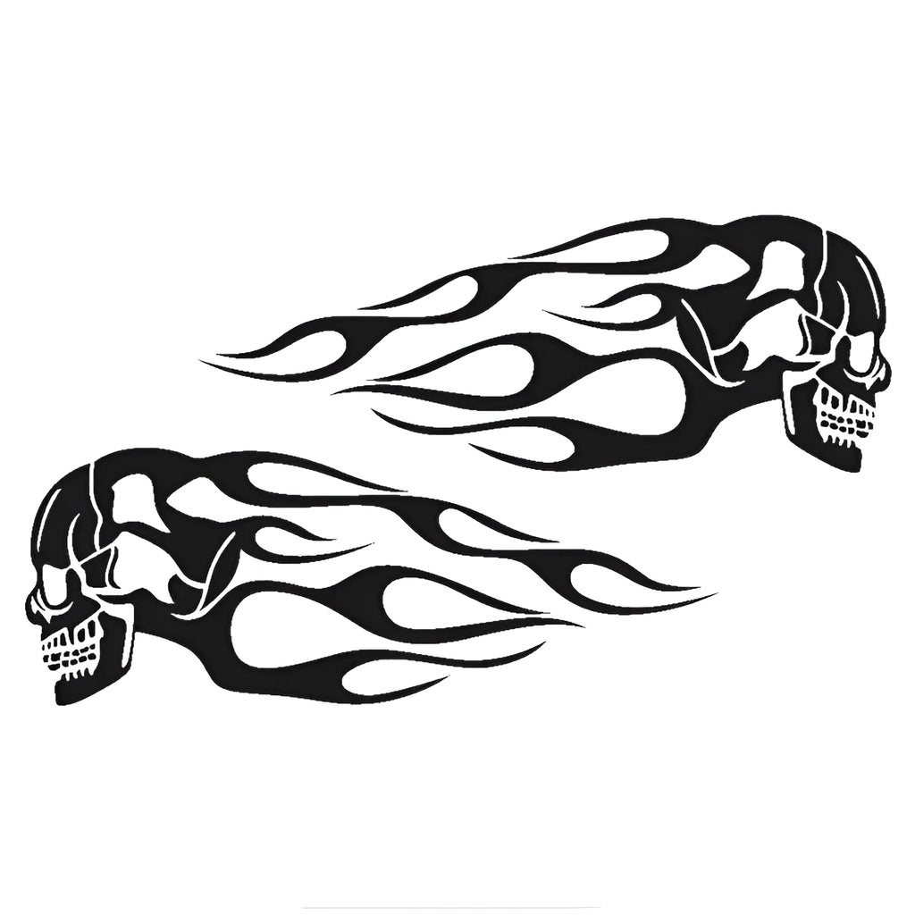General Motors motorcycle sticker in PVC, 18x10cm, strong adhesion, black colour