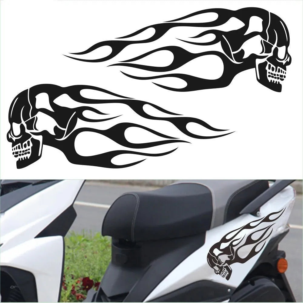 General Motors motorcycle sticker in PVC, 18x10cm, strong adhesion, black colour
