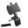 Universal car dashboard phone holder snap-in type with magnetic number plate in black