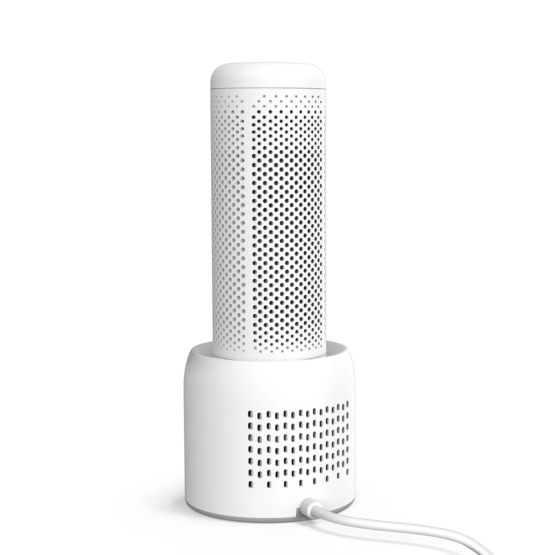 White small household dehumidifier with 1 litre water tank for rooms under 10 square metres