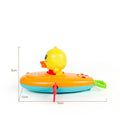 Yellow plastic wind-up swimming bath toy for children's interactive water play