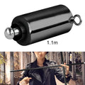 Metal telescopic magic wand in black, gold and silver, golden, and silver finishes, extended to full length