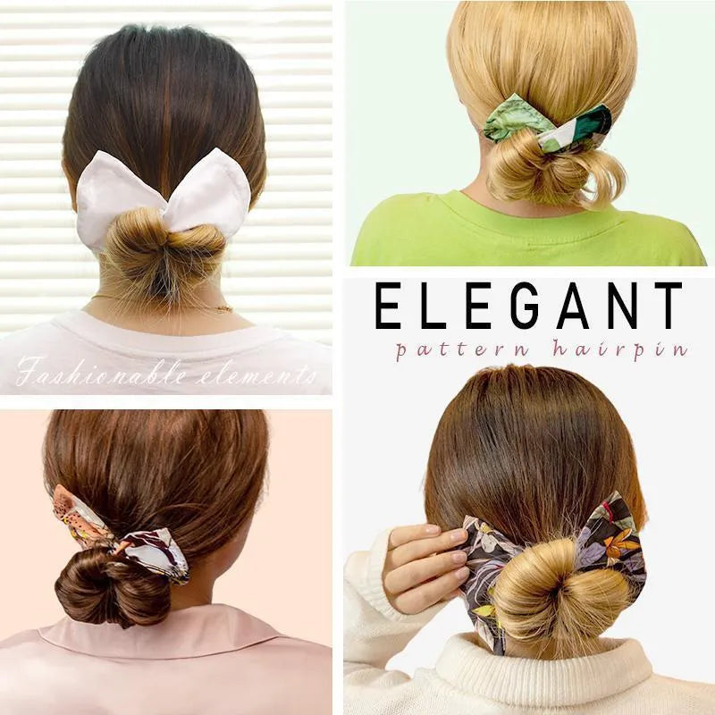 A cotton ladies headband with a French retro bowknot style, shown in a green colour.