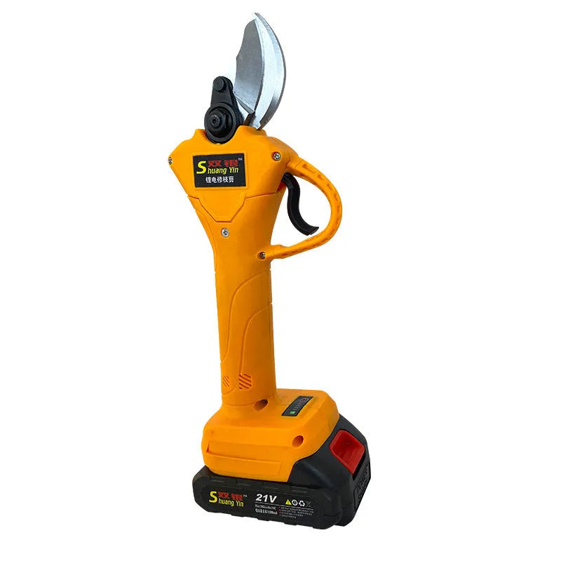 Orange Double Silver SY350 electric garden scissors for cutting fruit tree branches