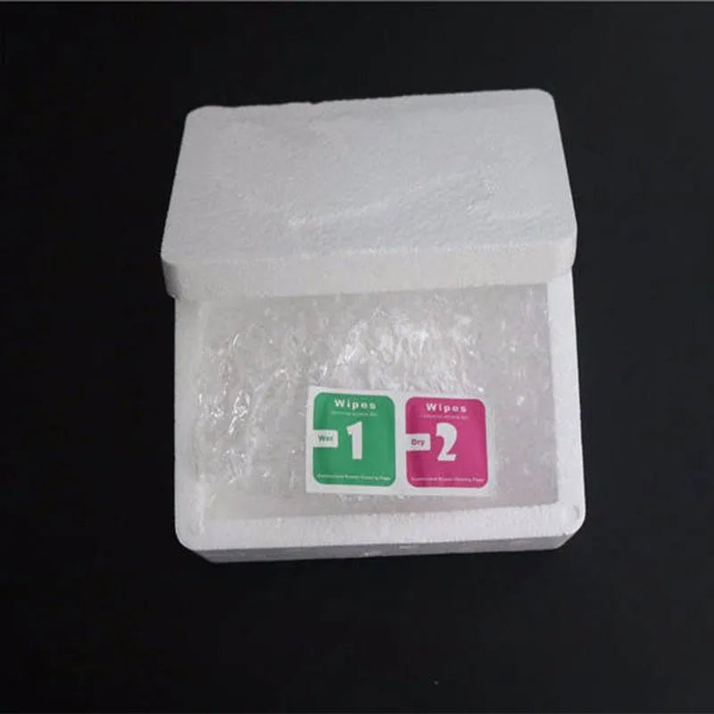 Two PET soft mobile phone screen protective films with electrostatic adhesion for scratch prevention