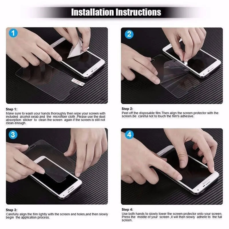 Two PET soft mobile phone screen protective films with electrostatic adhesion for scratch prevention